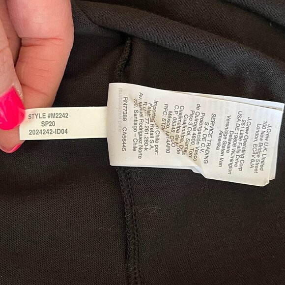 Women's XS Madewell Short Sleeve Black Tee Dress - Picture 8 of 8